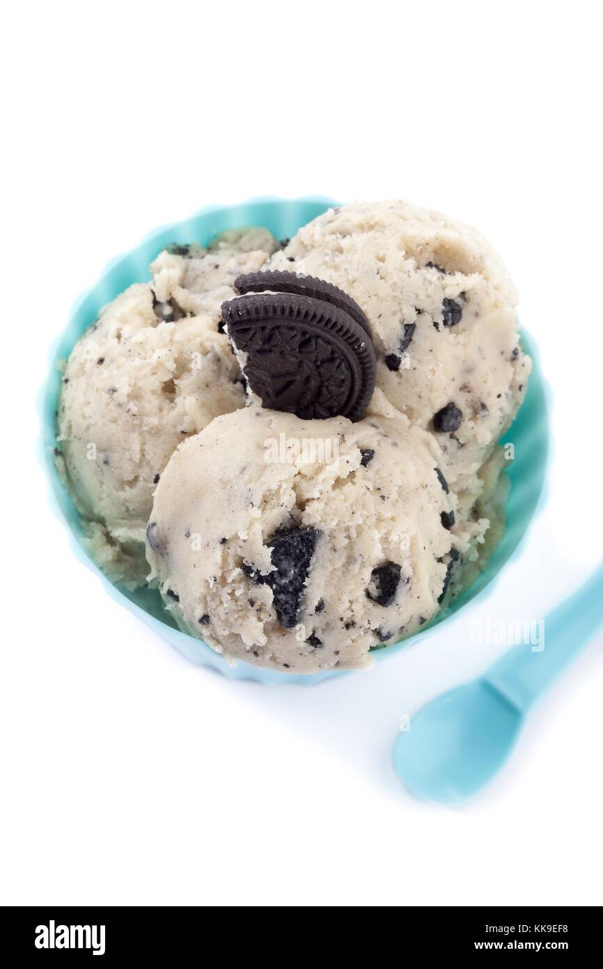 Tasse cookies n cream Eiscreme Stockfoto