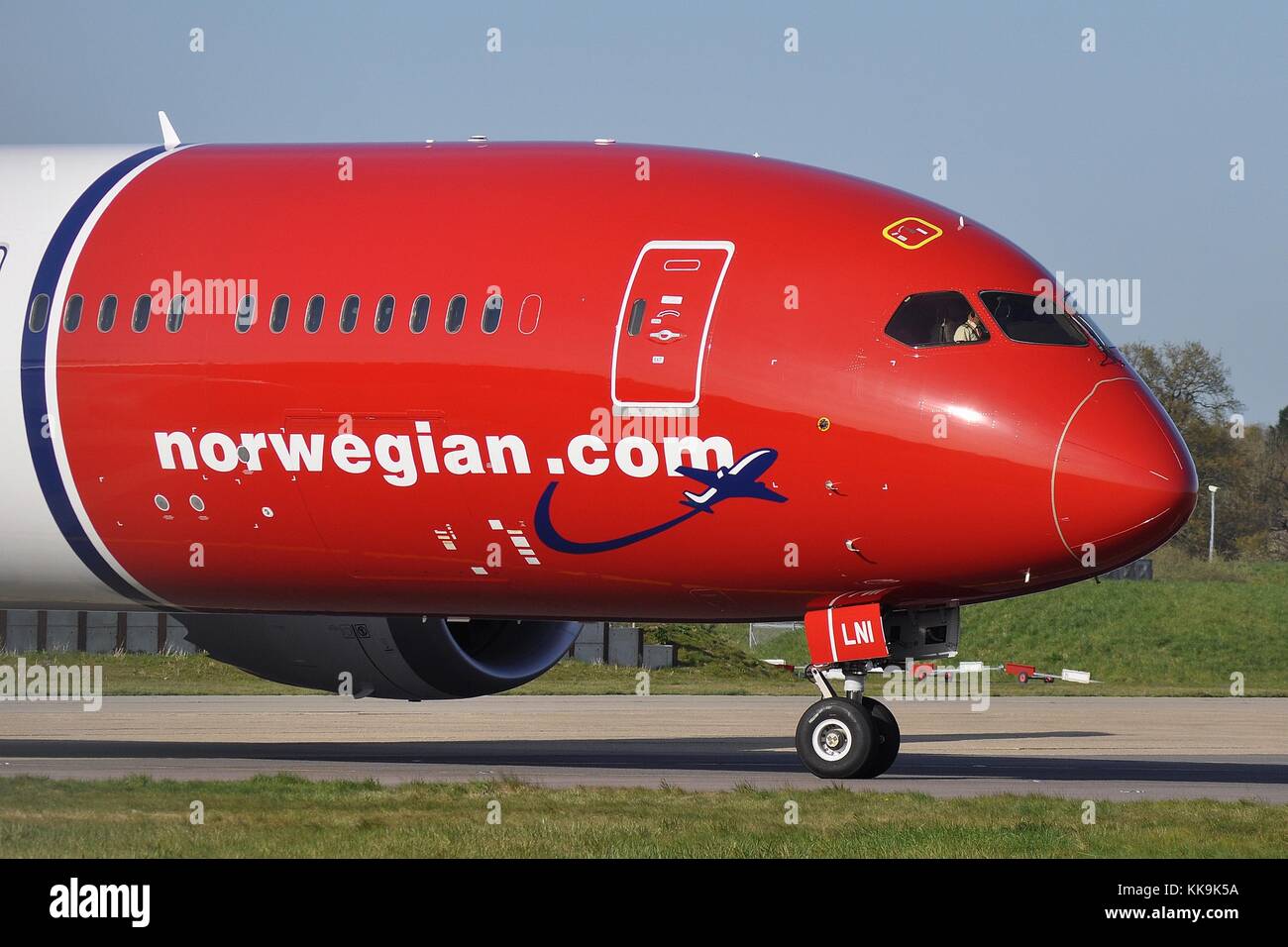 Norwegische Boeing 787-9 Dreamliner ei-Lni "Greta Garbo" Stockfoto