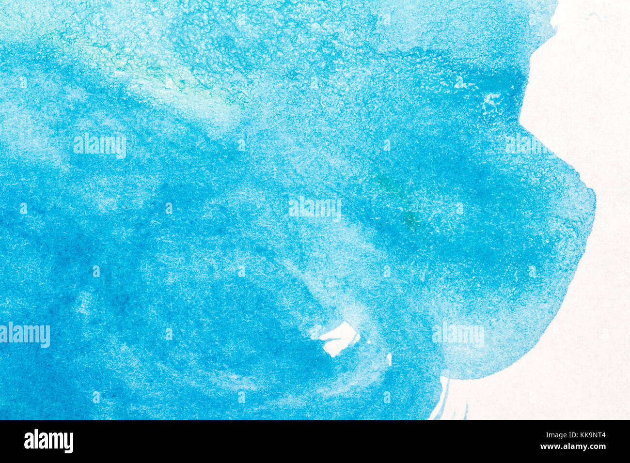 Abstrakte Hand gezeichnet blau Aquarellfarben Hintergrund Stockfoto