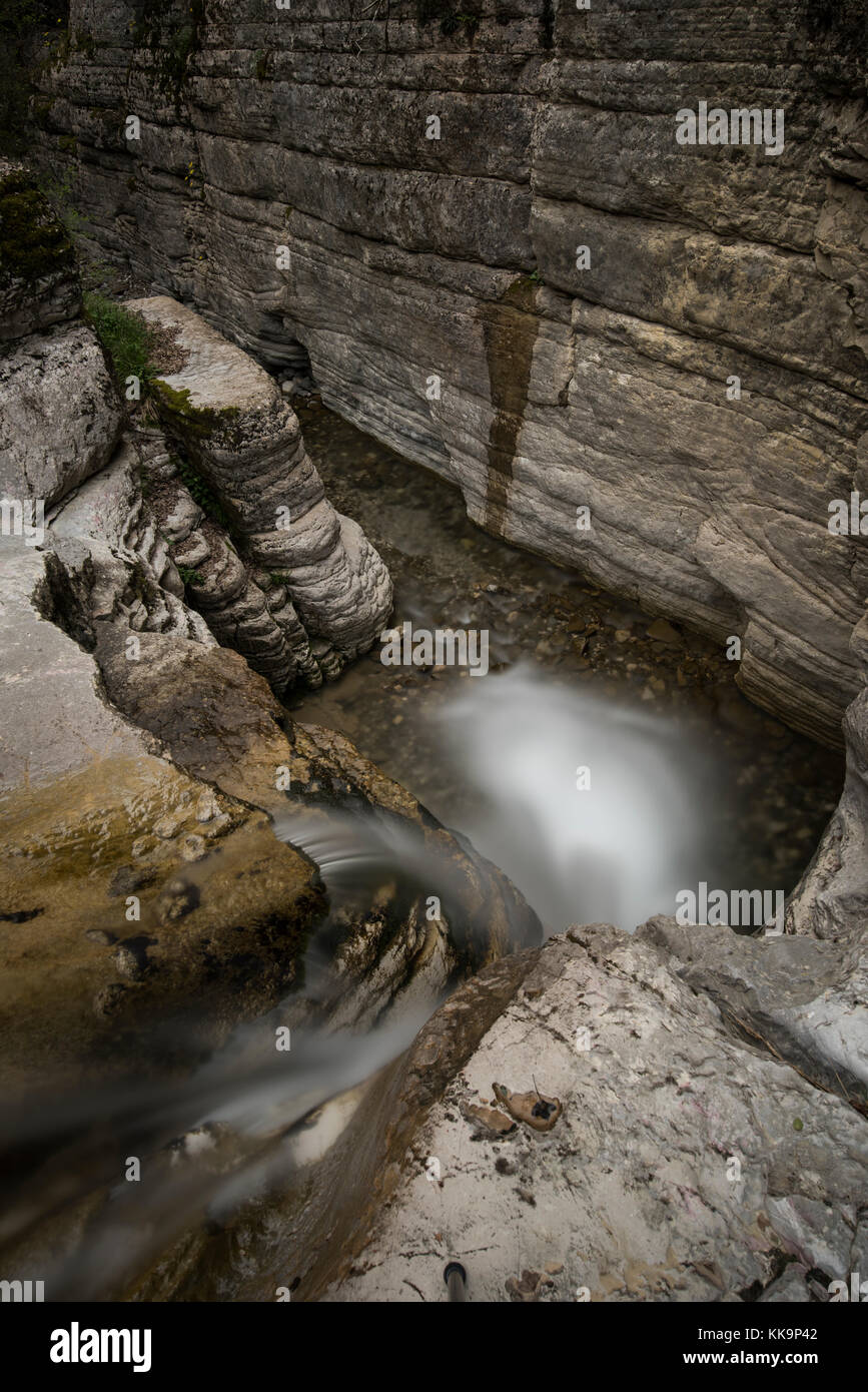 Papingo Rock Pools, Epirus, GRIECHENLAND Stockfoto
