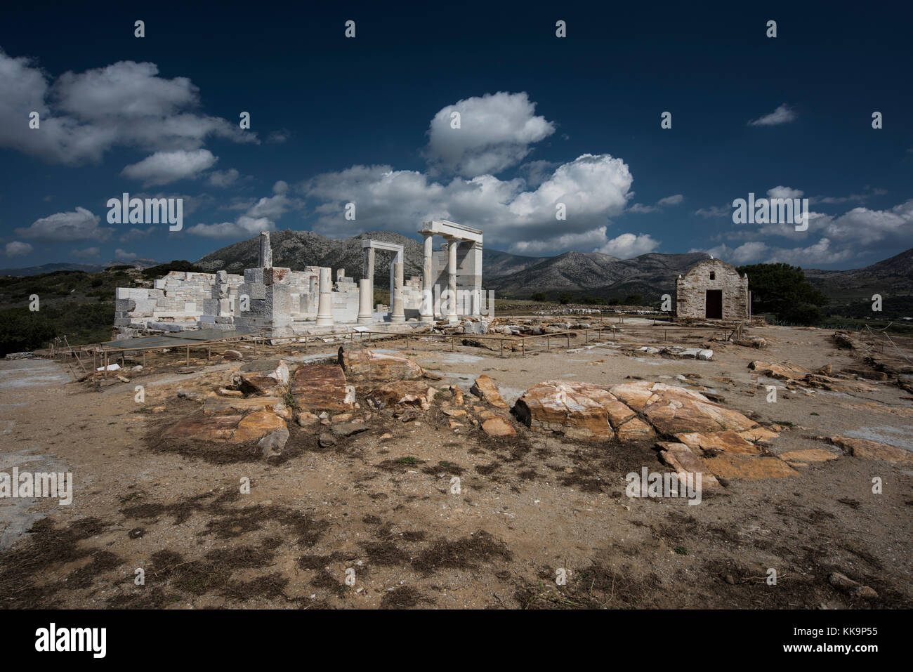 Tempel der Demeter in Naxos Griechenland Stockfoto