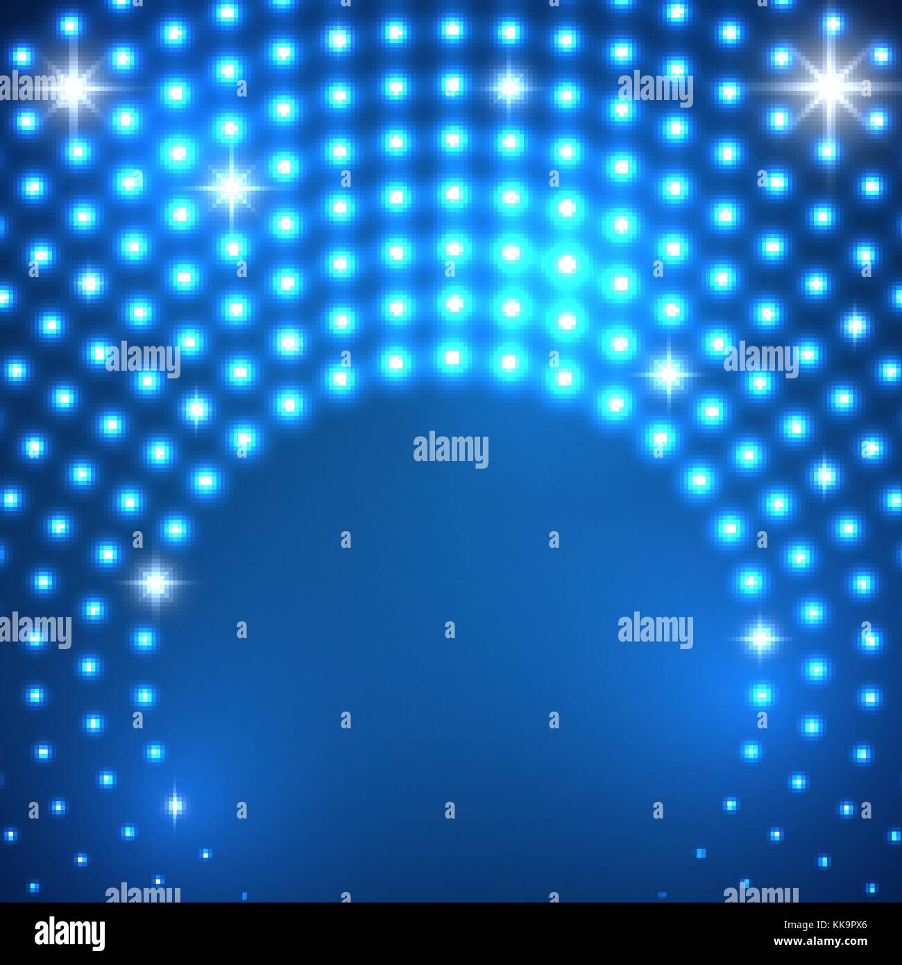 Leuchtenden punkte Kreis. Abstrakte Neonlichter Hintergrund für Ihr Design Stock Vektor