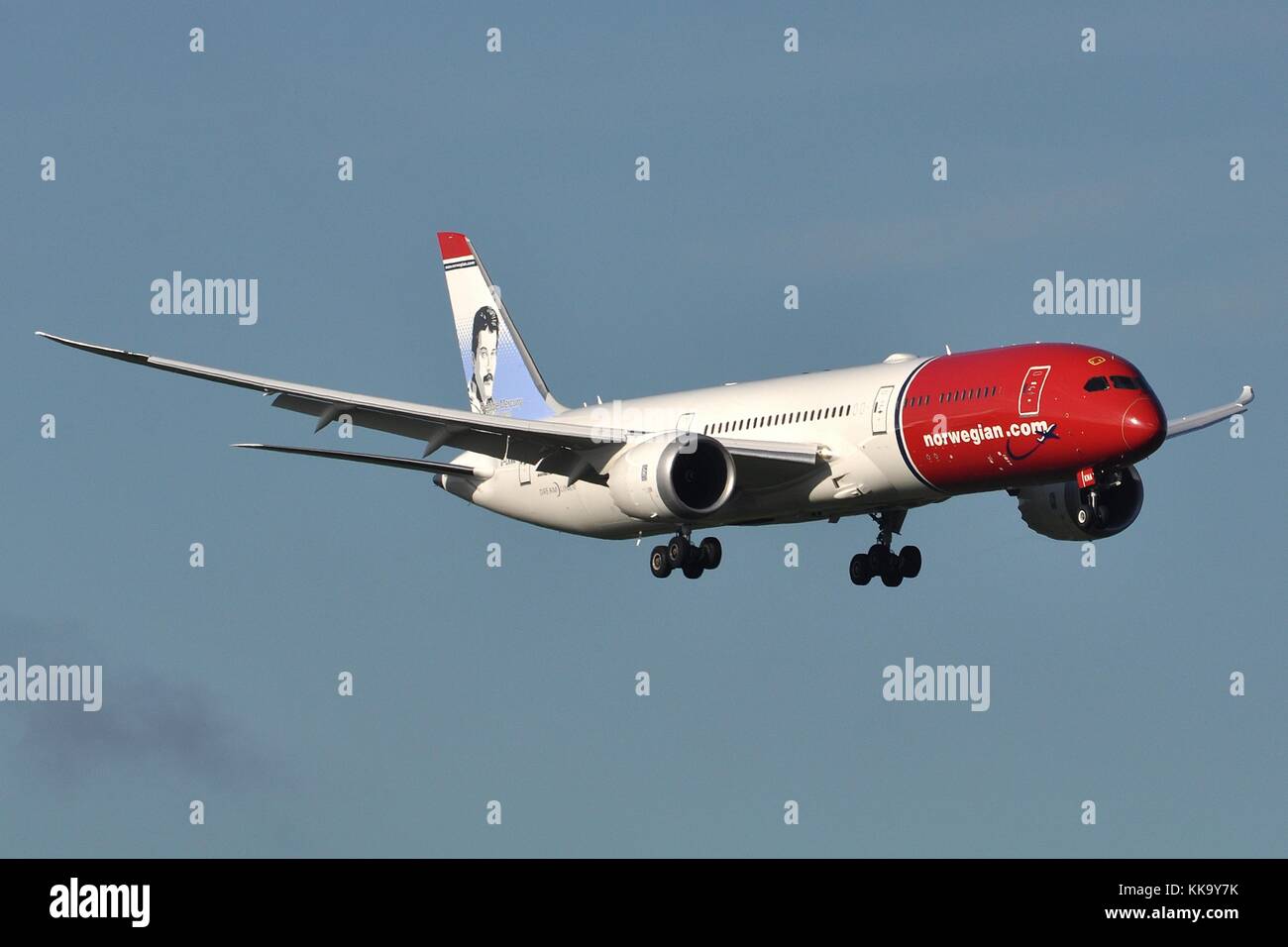 Norwegische Boeing 787-9 DREAMLINER G-CKNA "FREDDIE MERCURY" Stockfoto