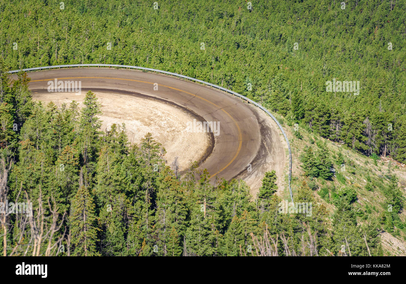 Beartooth scenic kurvige Landstraße. Montana, Wyoming. usa. Stockfoto