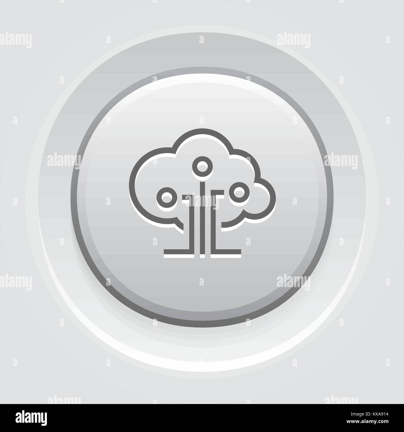 Cloud-technologie Symbol. Stock Vektor