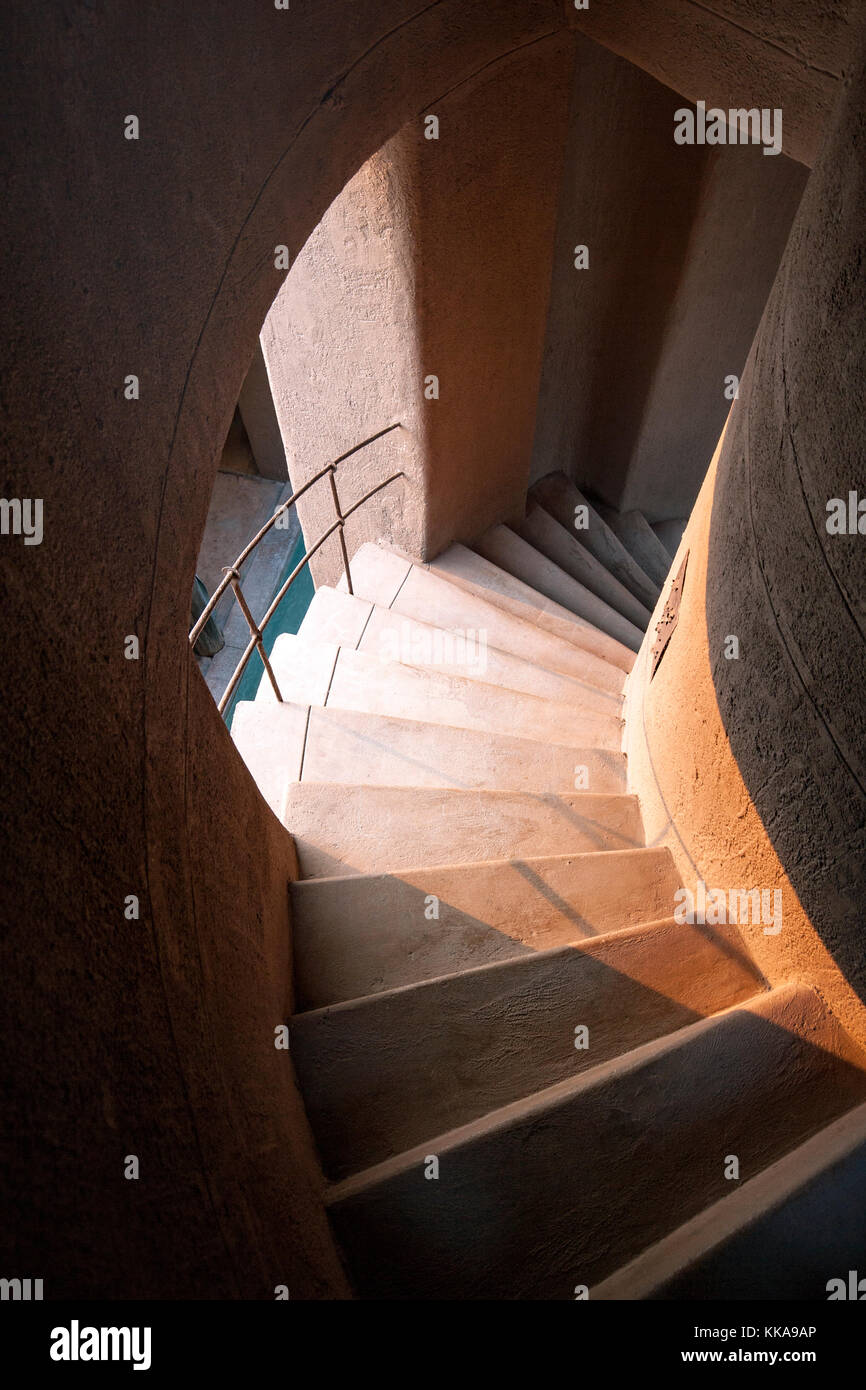 Treppe auf Onguma The Fort, onguma Game Reserve, Namibia, Afrika Stockfoto