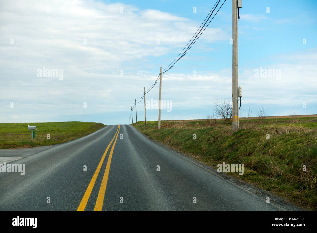 Lancaster PA Straße Stockfoto