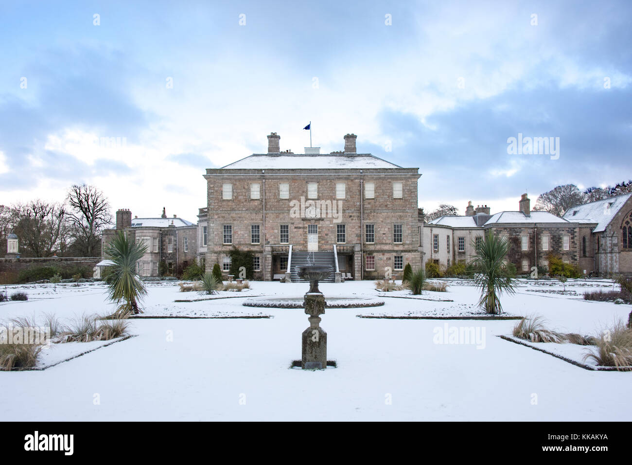 Haddo House, UK. 30 Nov, 2017 ein Bruch in der erste Schnee des Winters an haddo House in Aberdeenshire Credit: So-Fotografie/alamy leben Nachrichten Stockfoto
