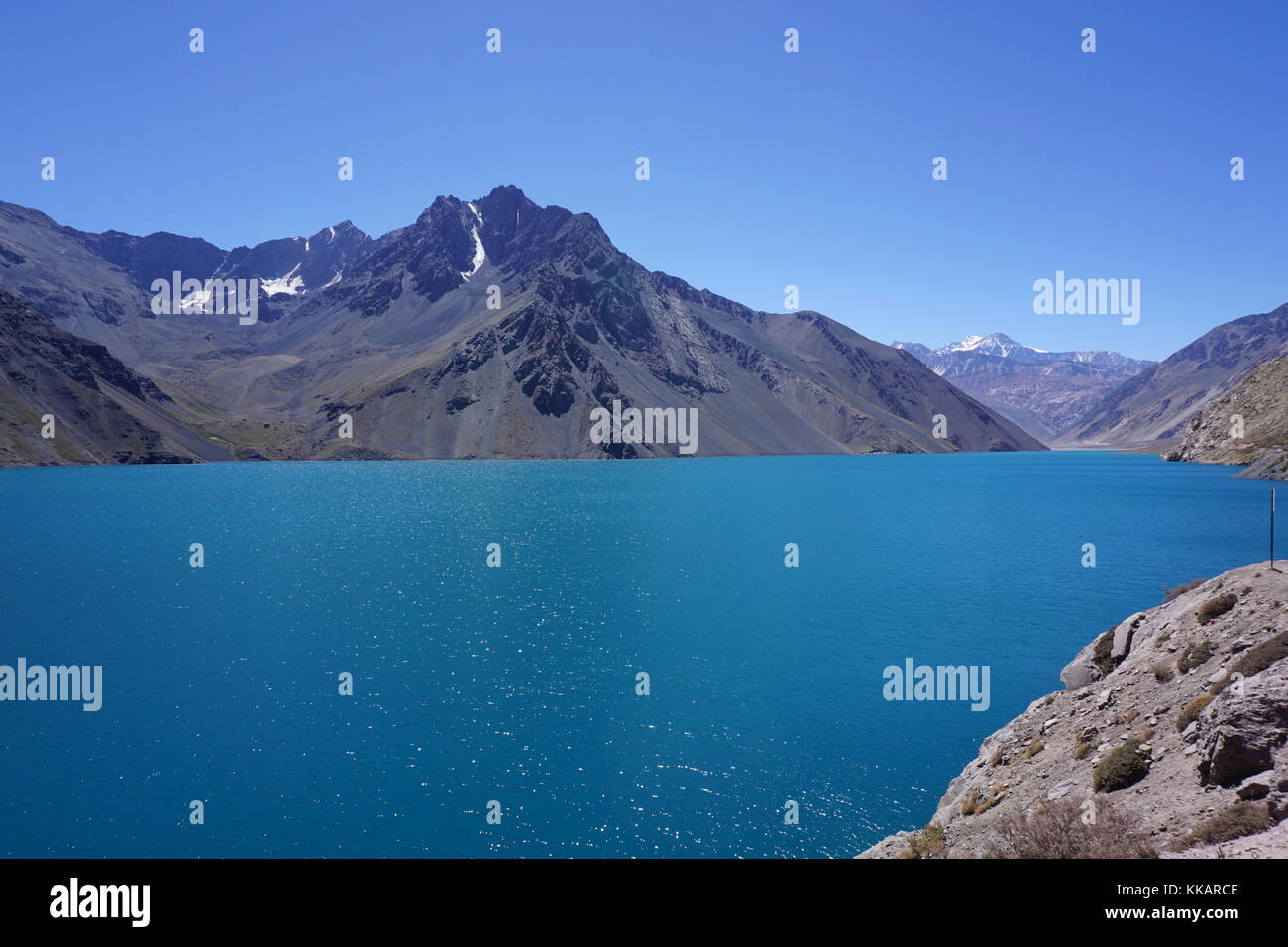 Cajon Del Maipo, Behälter, Anden, Südamerika, Chile Stockfoto