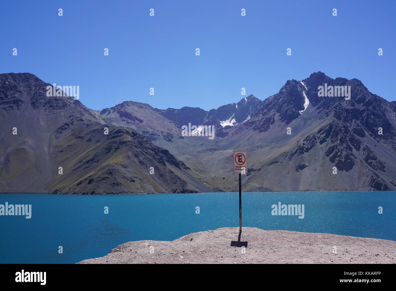 Cajon Del Maipo, Behälter, Anden, Südamerika, Chile Stockfoto