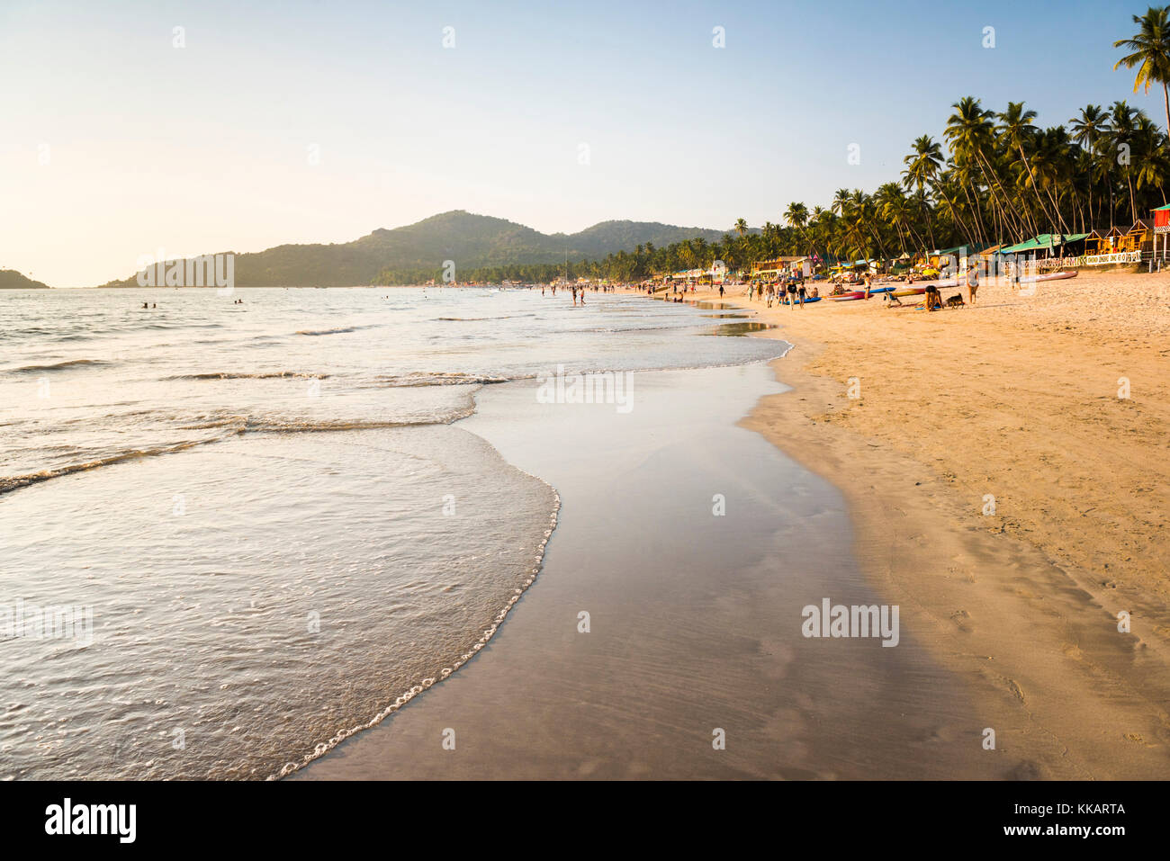 Palolem Beach, Goa, Indien, Asien Stockfoto