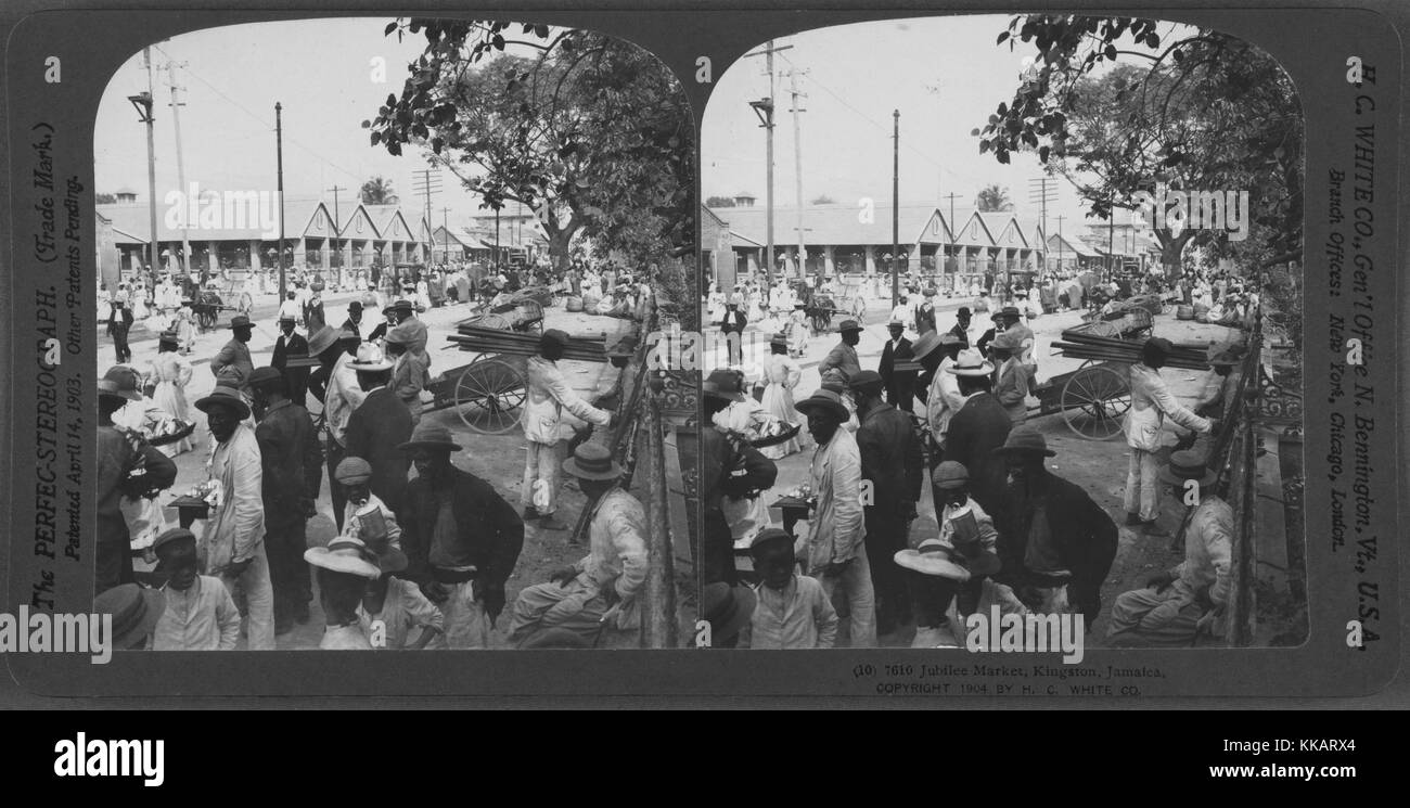 Jubiläum Markt, Kingston, Jamaika, 1904. Von der New York Public Library. Stockfoto