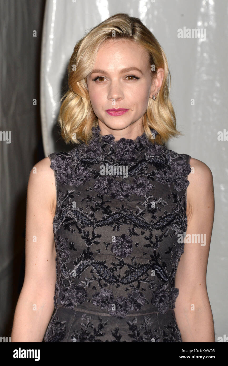 Carey Mulligan nimmt am 27. November 2017 an der Cipriani Wall Street in 2017 New York Teil. Stockfoto
