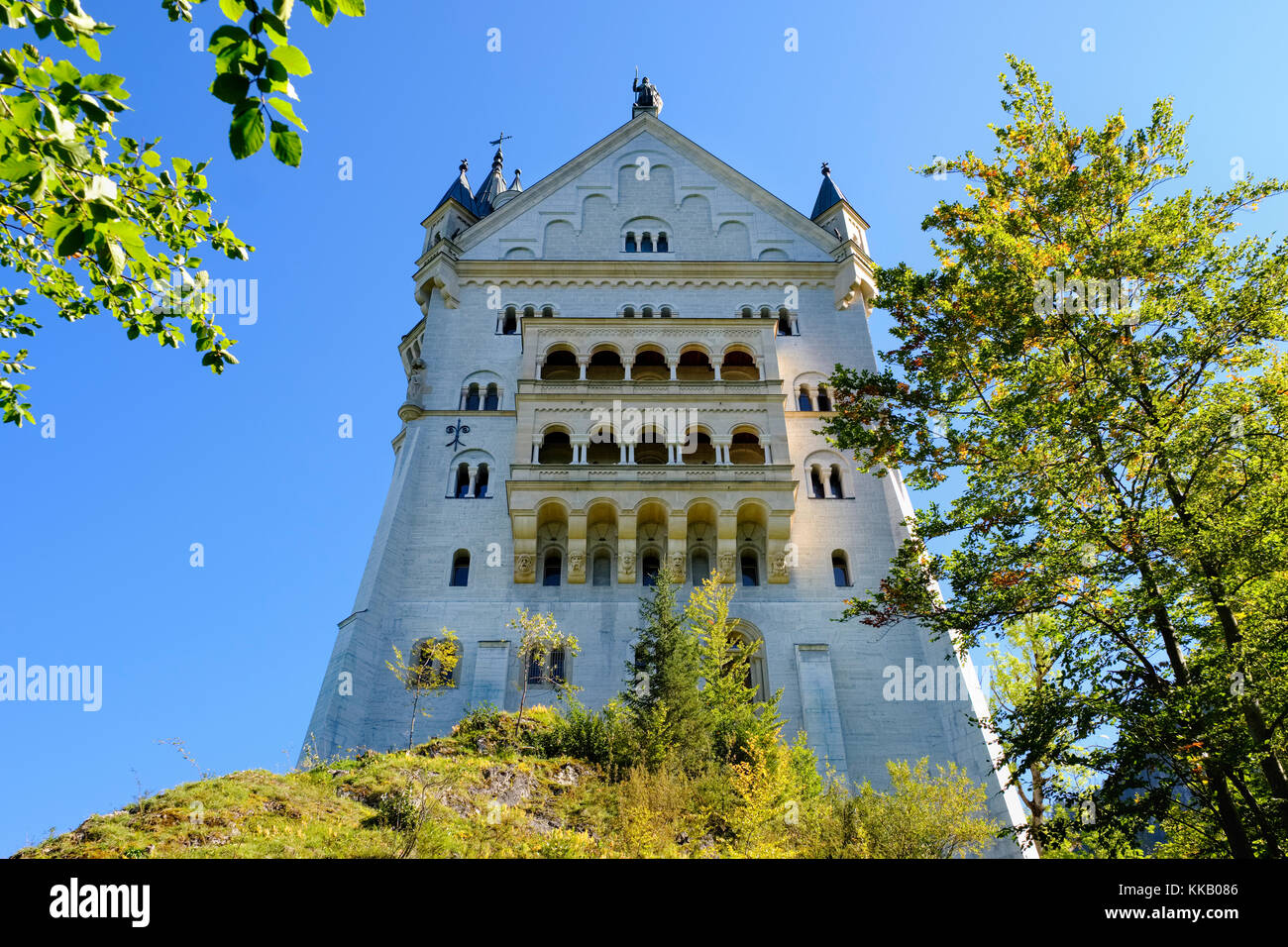 Schloss Neuschwanstein, Schwangau, Königswinkel, Ostallgäu, Allgäu, Schwaben, Bayern, Deutschland Stockfoto