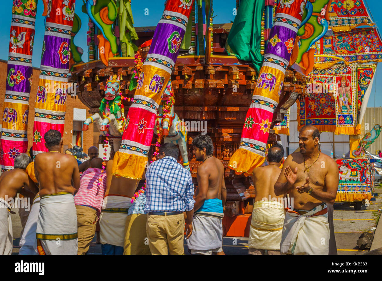 Tamil Chariot Festival Stockfoto