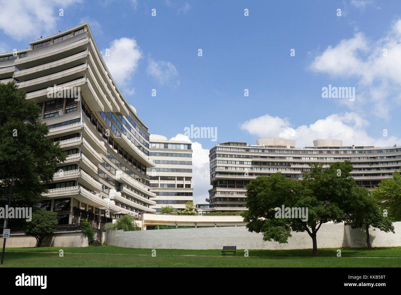 Teil der Watergate Komplex, Aufstellungsort der Richard Nixon Watergate Skandal, Foggy Bottom, Washington DC, USA. Stockfoto