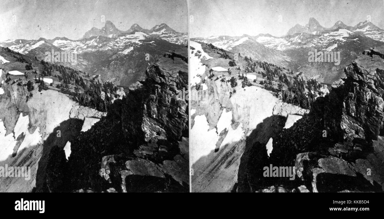 Die große Tetons des Snake River, Grand Teton National Park, Wyoming. Bild mit freundlicher Genehmigung durch USGS. 1872. Stockfoto