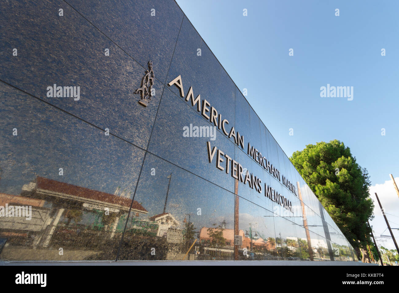 San Pedro, Los Angeles, Kalifornien, USA - 20. September 2017: der amerikanischen Handelsmarine Veterans Memorial im Harbor Blvd, San Pedro entfernt, los Stockfoto