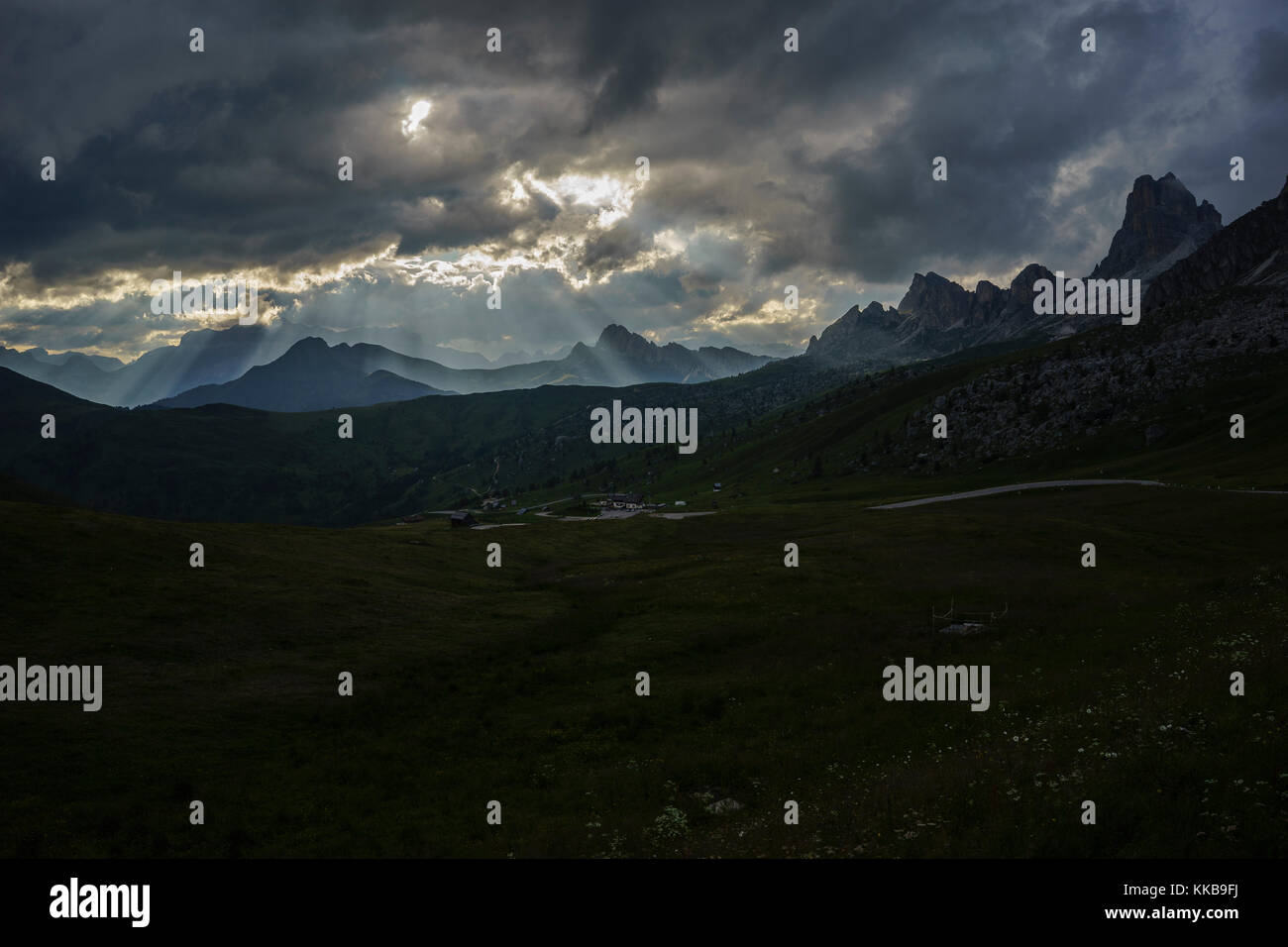 Mountain view from Giau Pass. Stockfoto
