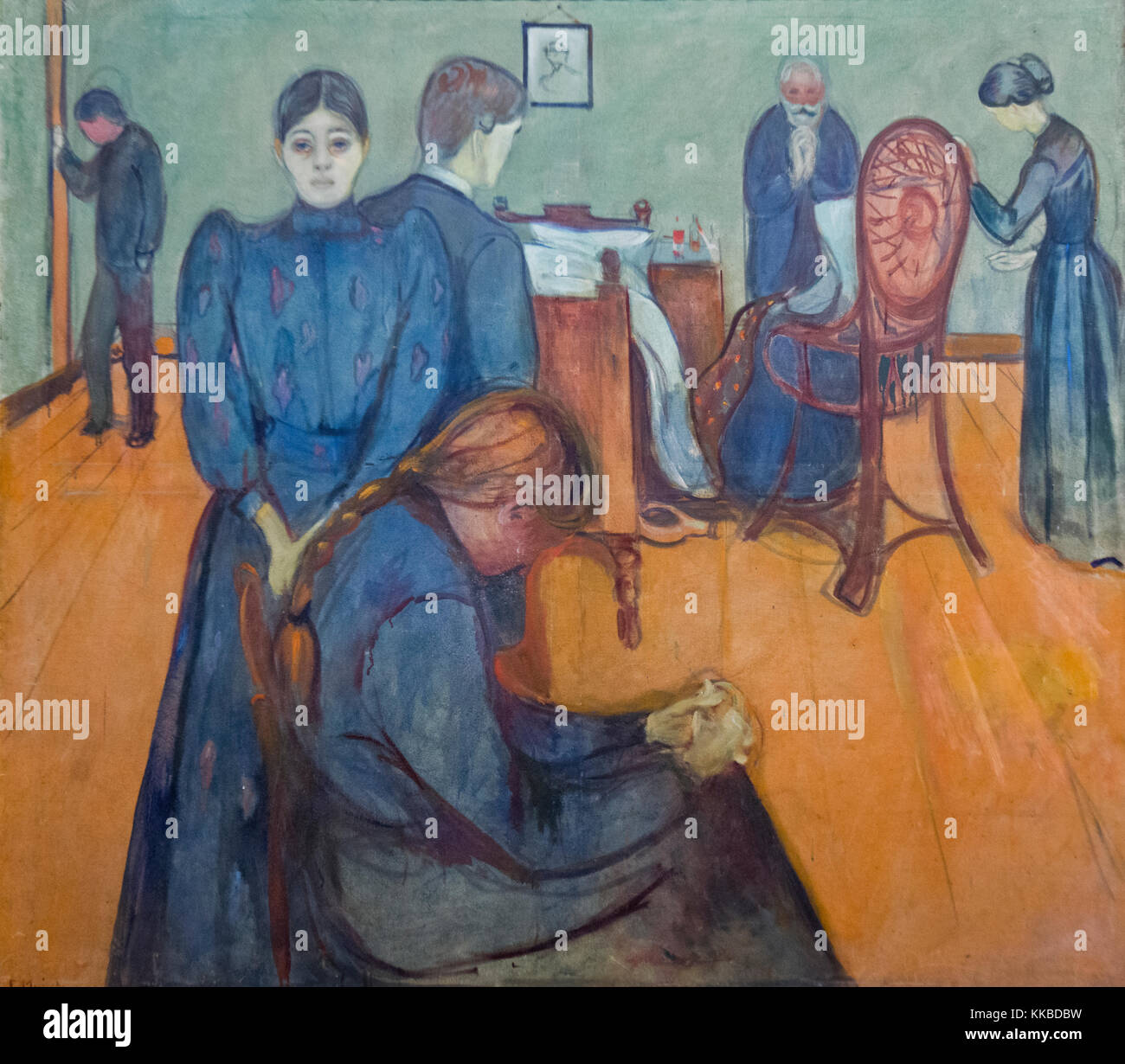 Edvard Munch: Tod in der Sickroom (1893) Stockfoto