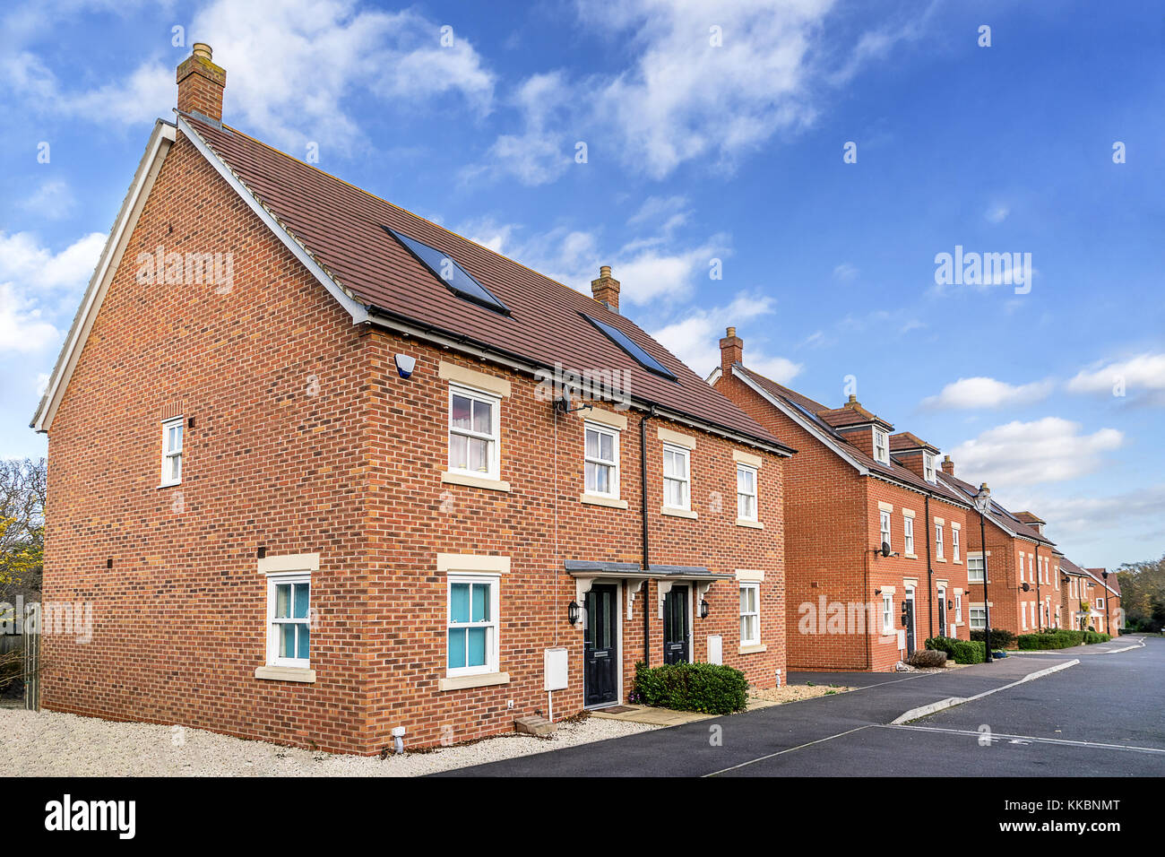 Städtische Wohnungsbau im Süden von England Stockfoto