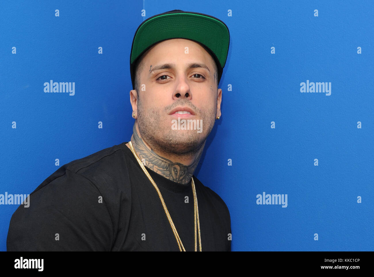 Fort Lauderdale, FL - 18. Mai: Nicky jam stellt für ein Portrait bei Radio Station y-100 auf 18, 2016 in Fort Lauderdale, Florida. Leute: Nicky jam Stockfoto