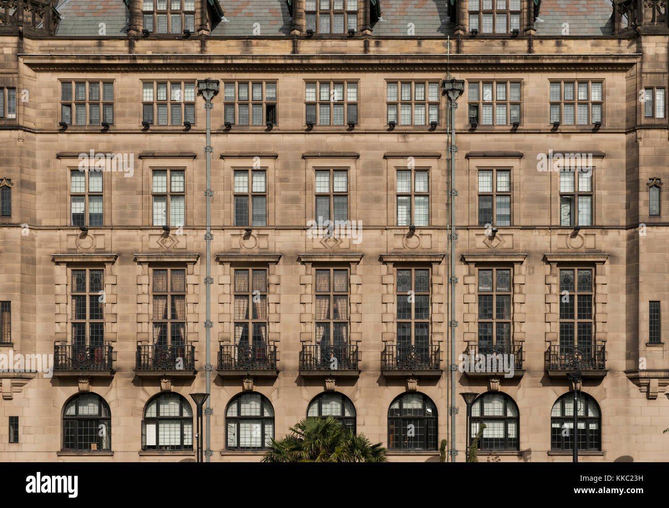 Sheffield City Rathaus, Sheffield, South Yorkshire, England - September 2013 Stockfoto