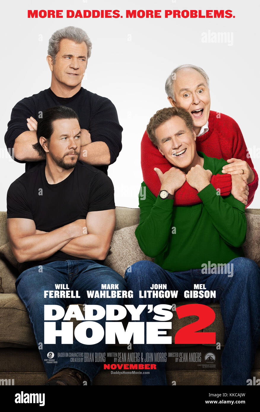 ERSCHEINUNGSDATUM: 10. November 2017 TITEL: Daddy's Home 2 STUDIO: Paramount Pictures DIRECTOR: Nick Park PLOT: Nachdem sich Brad und Dusty endlich an die Existenz des anderen gewöhnt haben, müssen sie sich nun in den Ferien mit ihren aufdringlichen Väter auseinandersetzen. Hauptdarsteller: Mel GIBSON als Kurt, WAHLBERG als Dusty markieren, WILL FERRELL als Brad, JOHN LITHGOW als Don Poster Art (Credit Image: © Paramount Pictures/Entertainment Pictures) Stockfoto