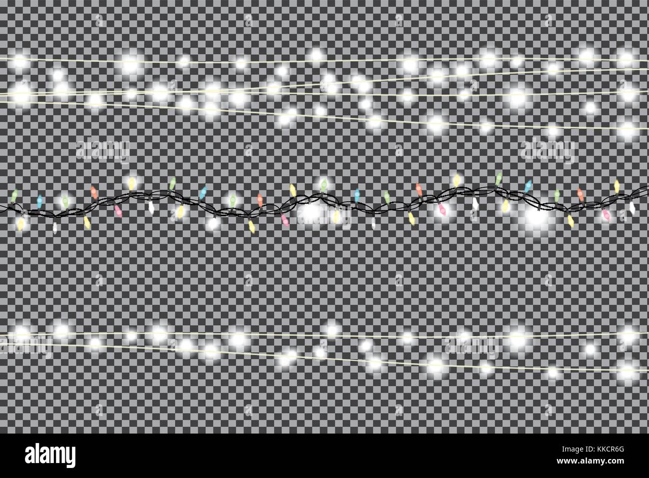 Weihnachten Girlanden. Vector Illustration. Stock Vektor