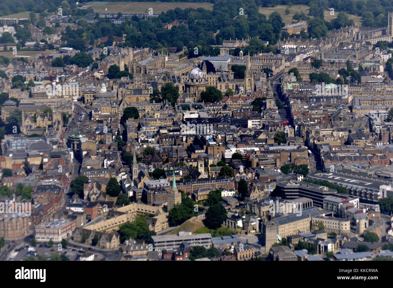 Oxford aus der Luft Stockfoto