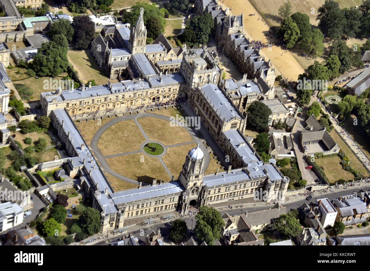 Oxford aus der Luft Stockfoto