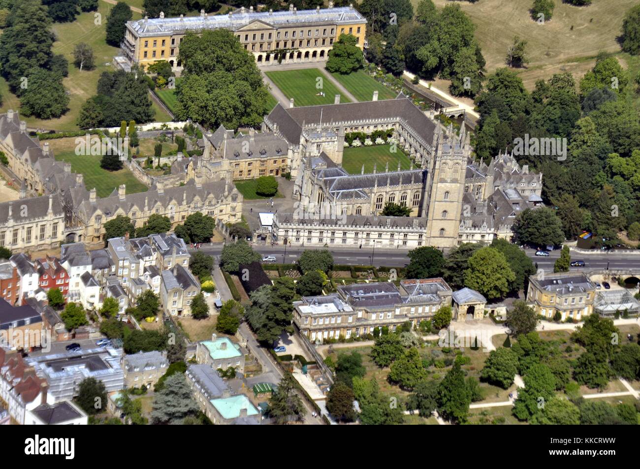 Oxford aus der Luft Stockfoto