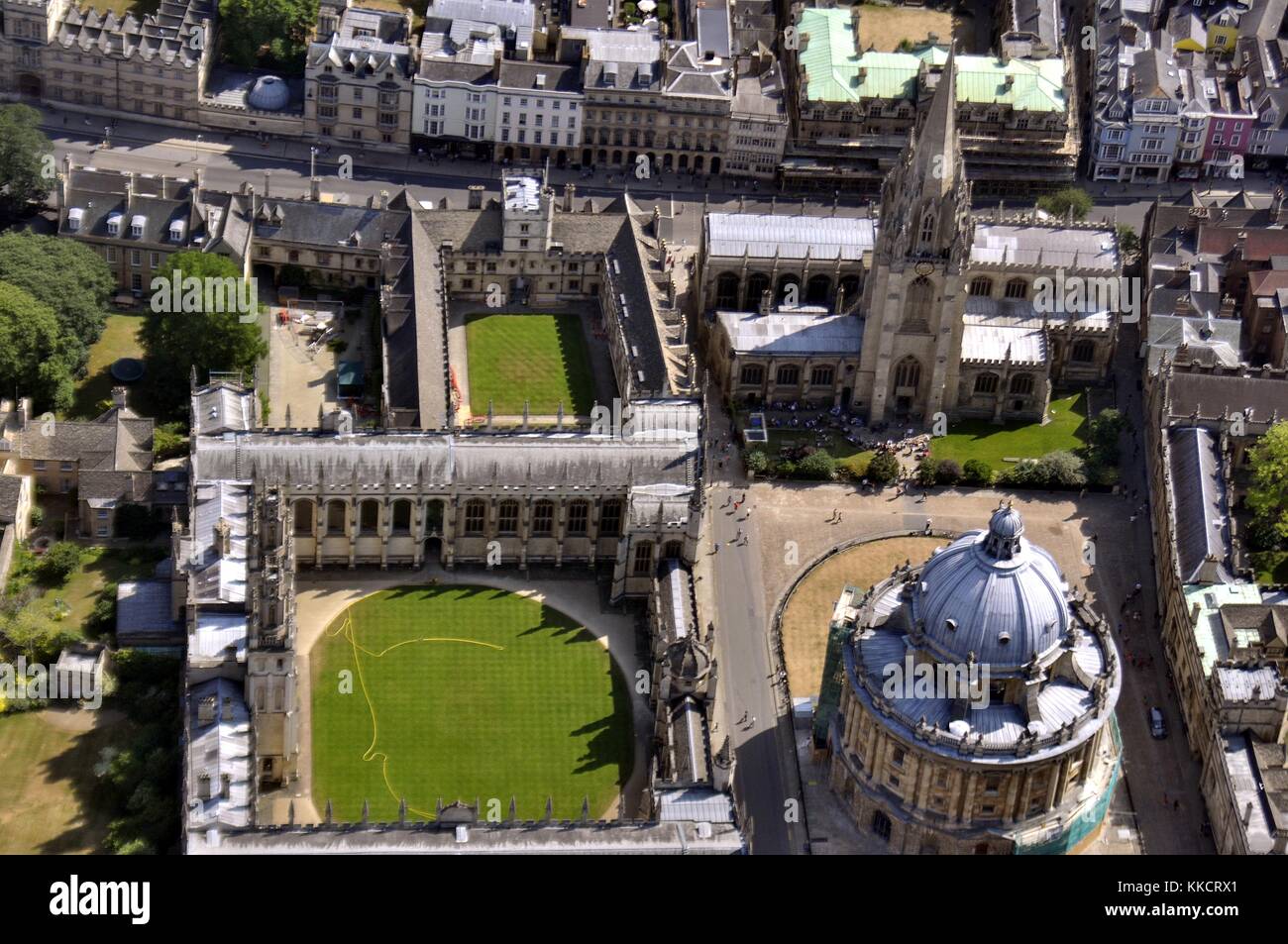 Oxford aus der Luft Stockfoto