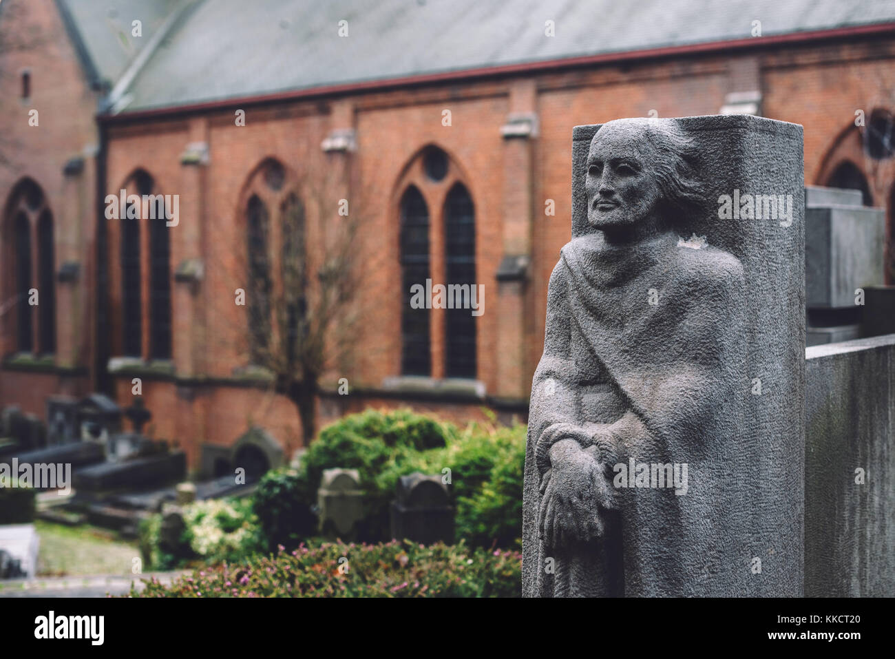 Friedhof Denkmäler und Gräber in Gent, Belgien Stockfoto