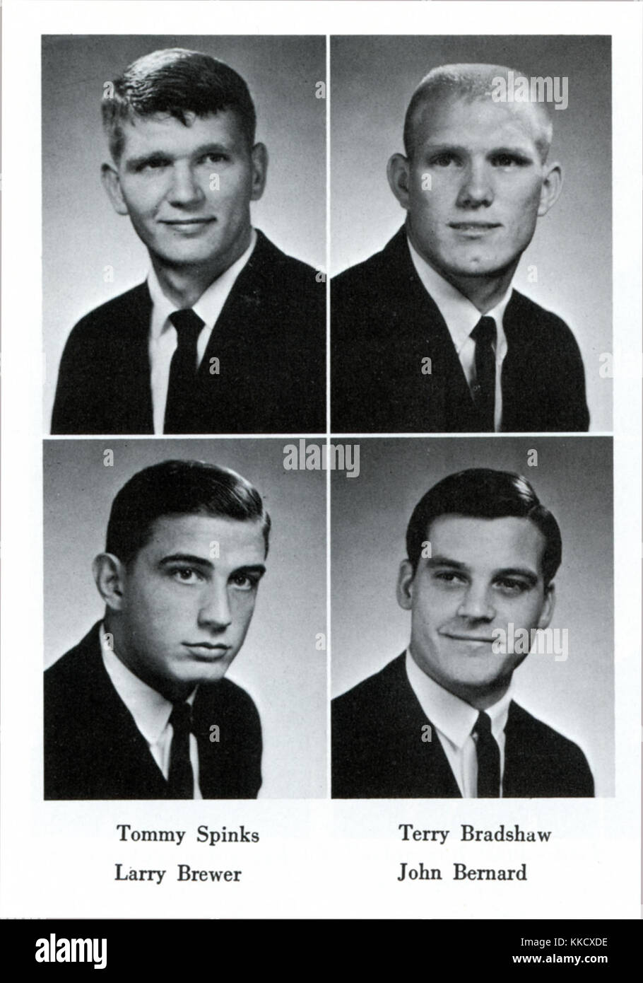Diese Seite aus dem Jahrbuch der Louisiana Tech University 1967 beleuchtet die wichtigsten Momente aus diesem akademischen Jahr. Das Jahrbuch erfasst das Studentenleben, Veranstaltungen und die Universitätsgemeinde der 1960er Jahre Stockfoto