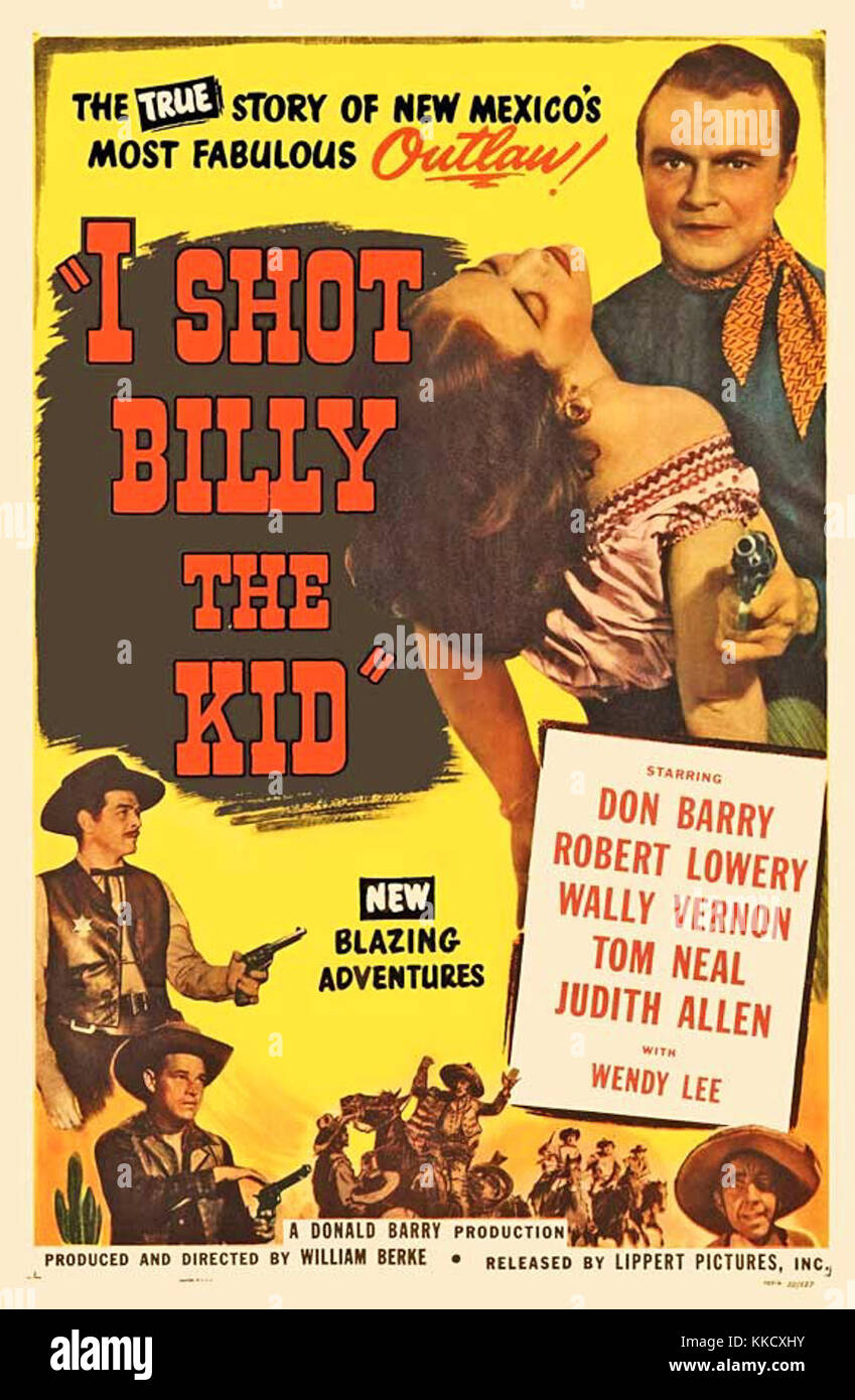 Ich schoss Billy the Kid (1950) Plakat 1. Stockfoto