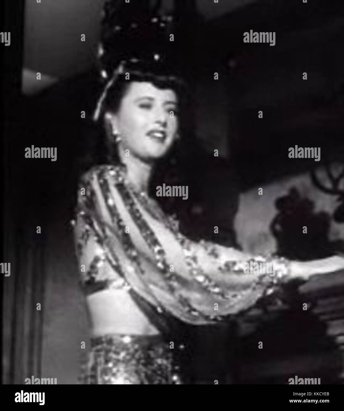 Barbara Stanwyck in Kugel des Feuers trailer Stockfoto