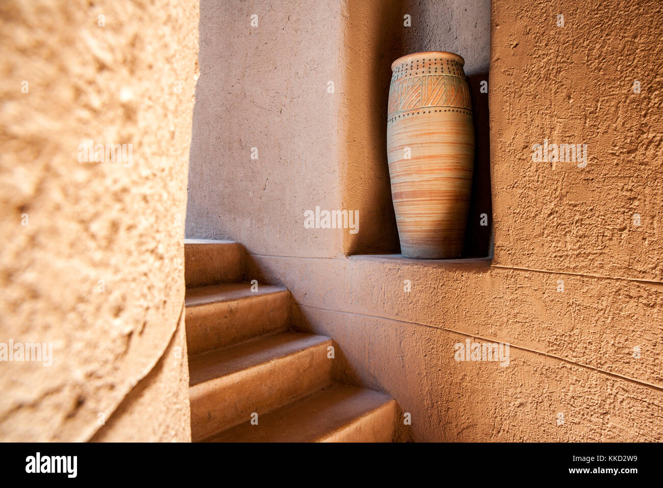 Treppe auf Onguma The Fort, onguma Game Reserve, Namibia, Afrika Stockfoto