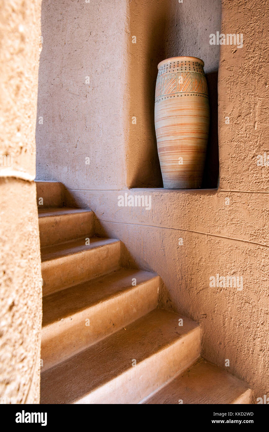 Treppe auf Onguma The Fort, onguma Game Reserve, Namibia, Afrika Stockfoto