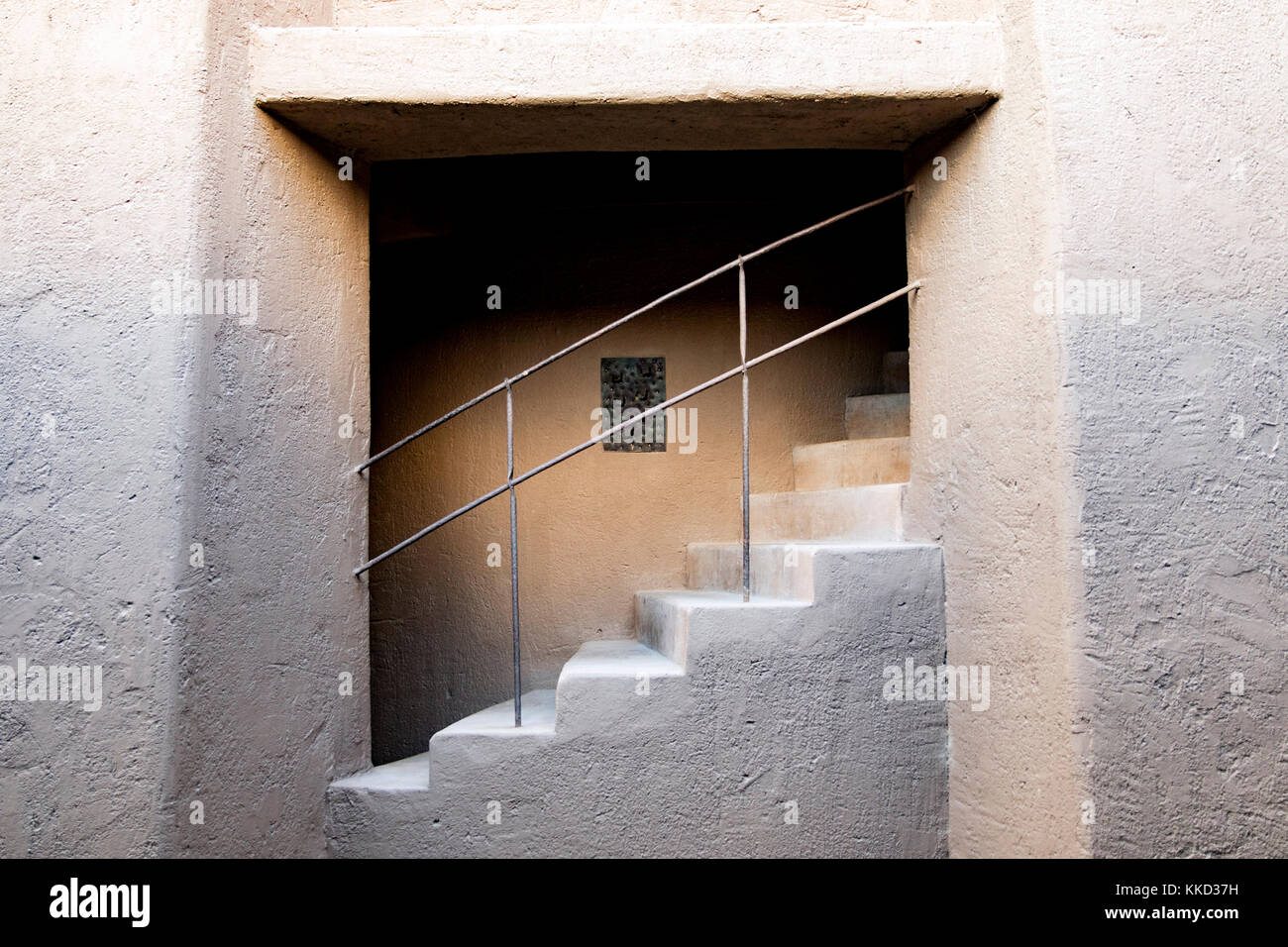 Treppe auf Onguma The Fort, onguma Game Reserve, Namibia, Afrika Stockfoto