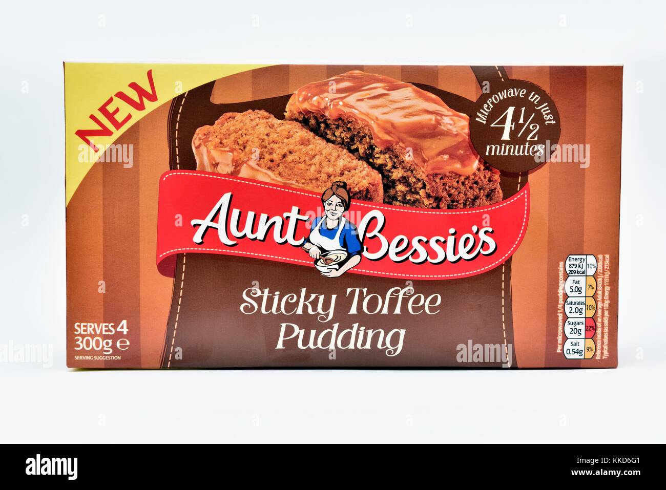 Tante Bessies Sticky Toffee Pudding Stockfoto