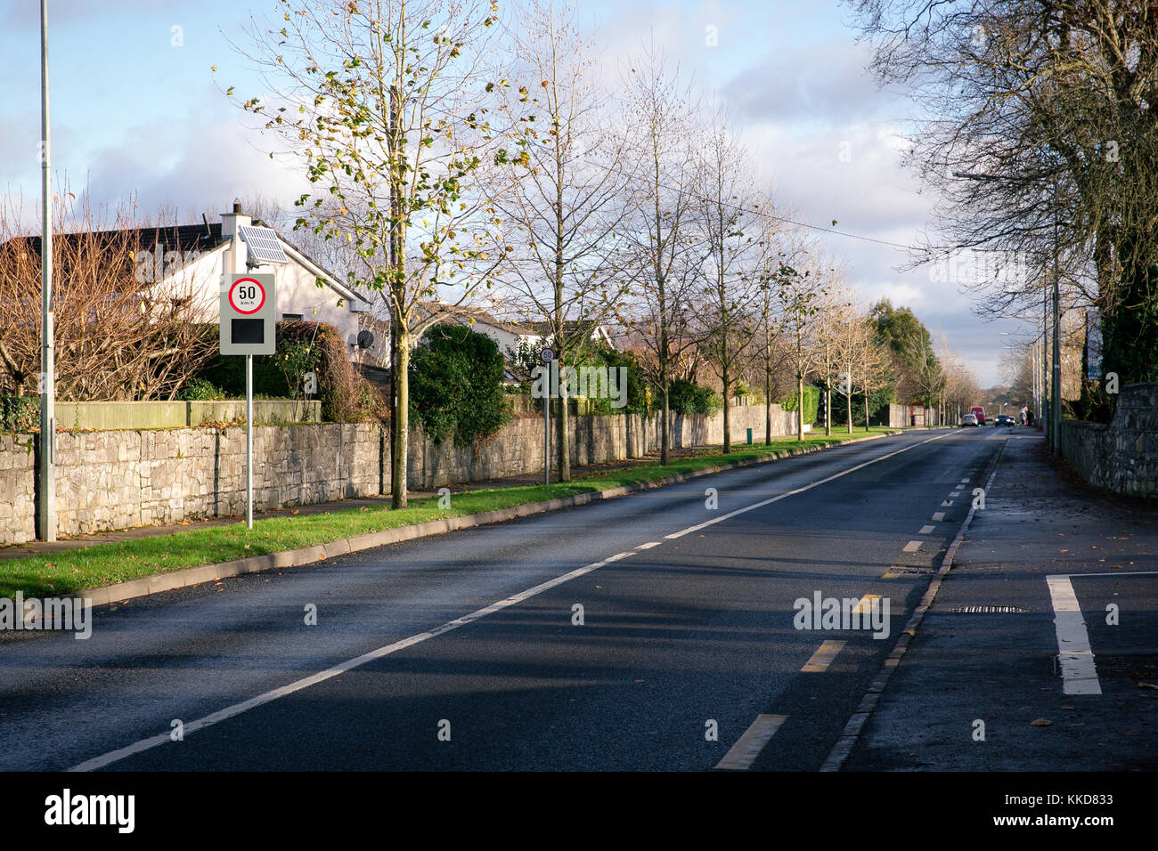 Ruhigen Nachmittag auf den Straßen in celbridge, Co Kildare, Irland Stockfoto