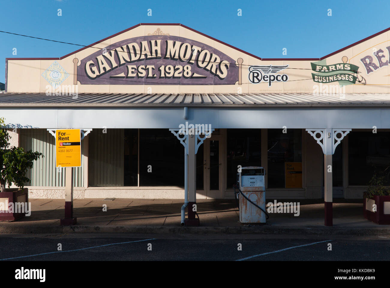 Gayndah Motoren noch in der ursprünglichen Architektur Stil Gayndah Queensland Australien Stockfoto