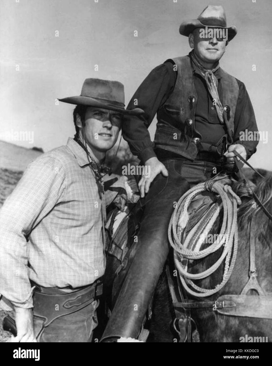 Clint Eastwood Don Höhe Rawhide 1962 Stockfoto