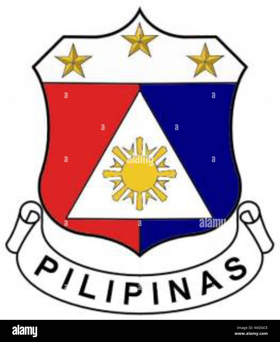 Wappen der Republika ng Pilipinas 1943-1945 Stockfoto
