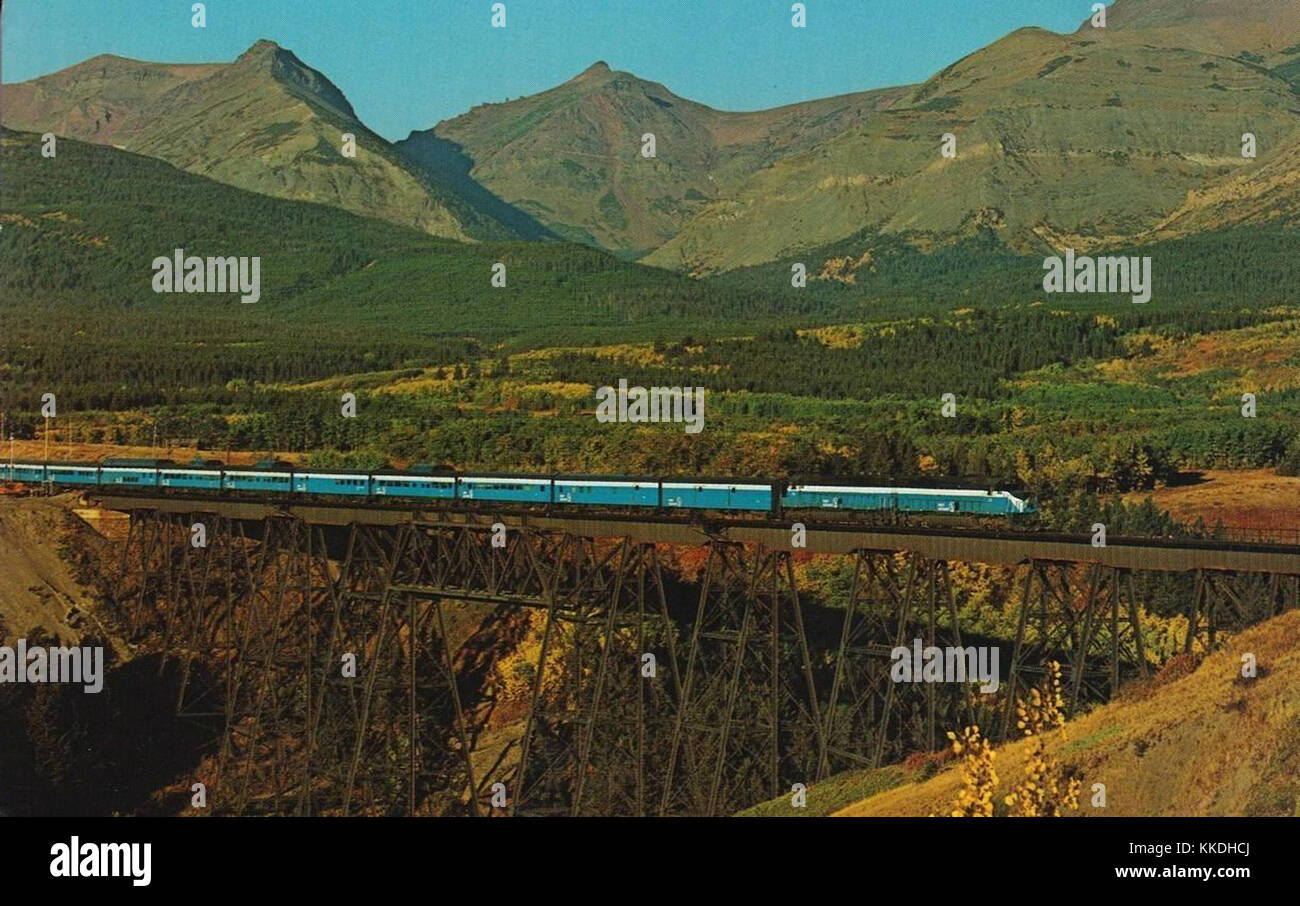 Great Northern Railway Empire Builder circa 1970 1971 Stockfoto