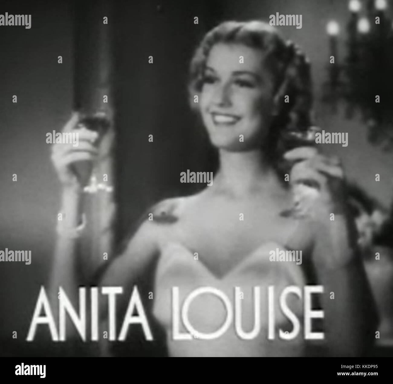 Anita Louise in Tovarich trailer Stockfoto