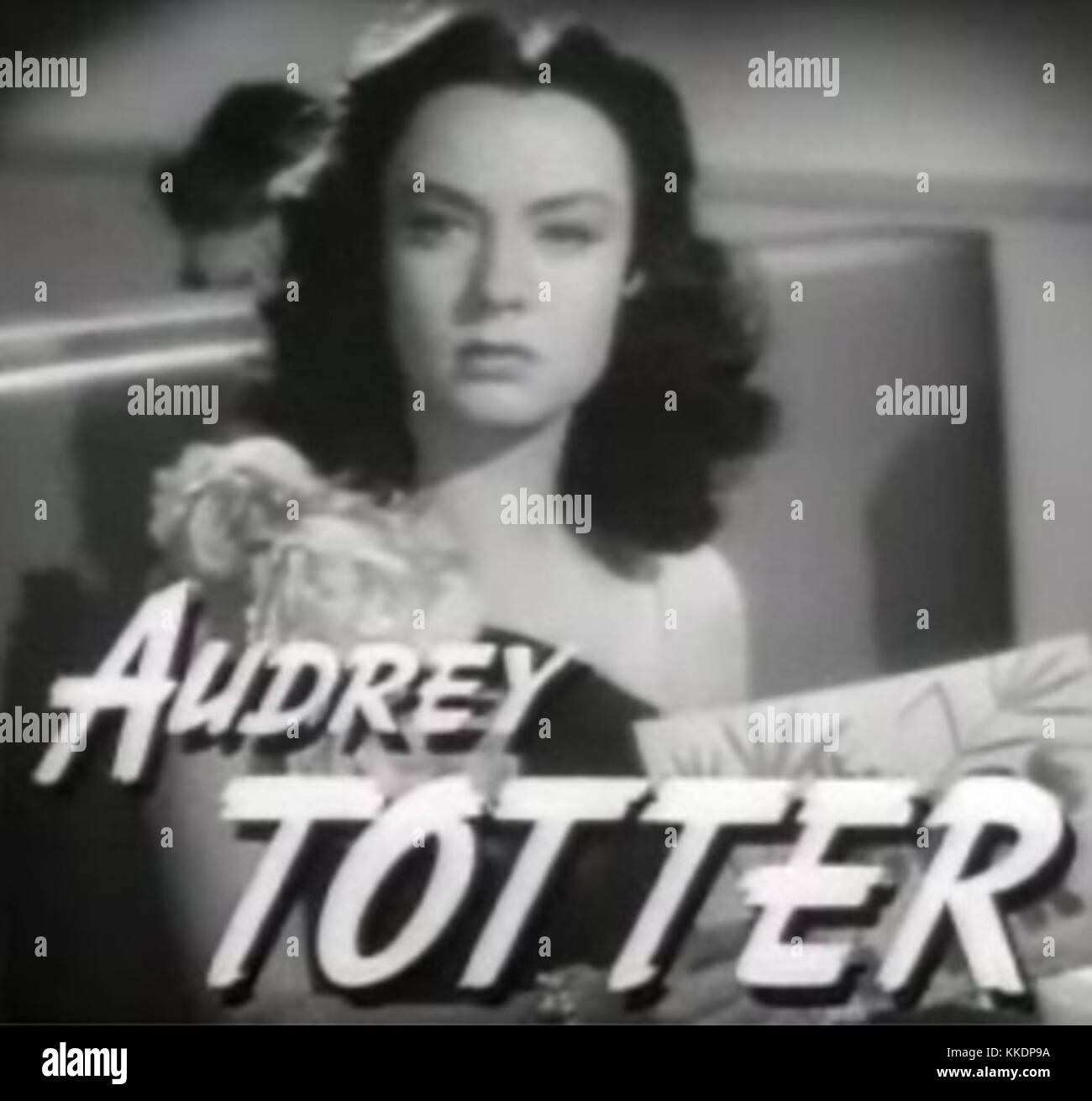 Audrey Totter in Wenn der Postmann zweimal klingelt, Anhänger Stockfoto