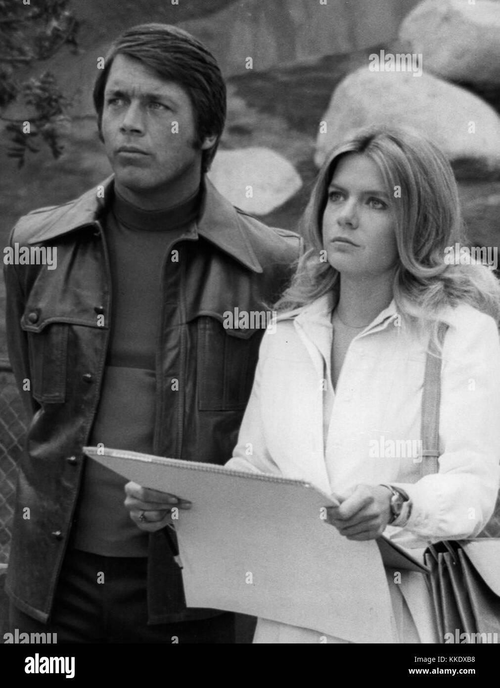 Chad Everett Meredith Baxter Medical Center 1975 Stockfoto