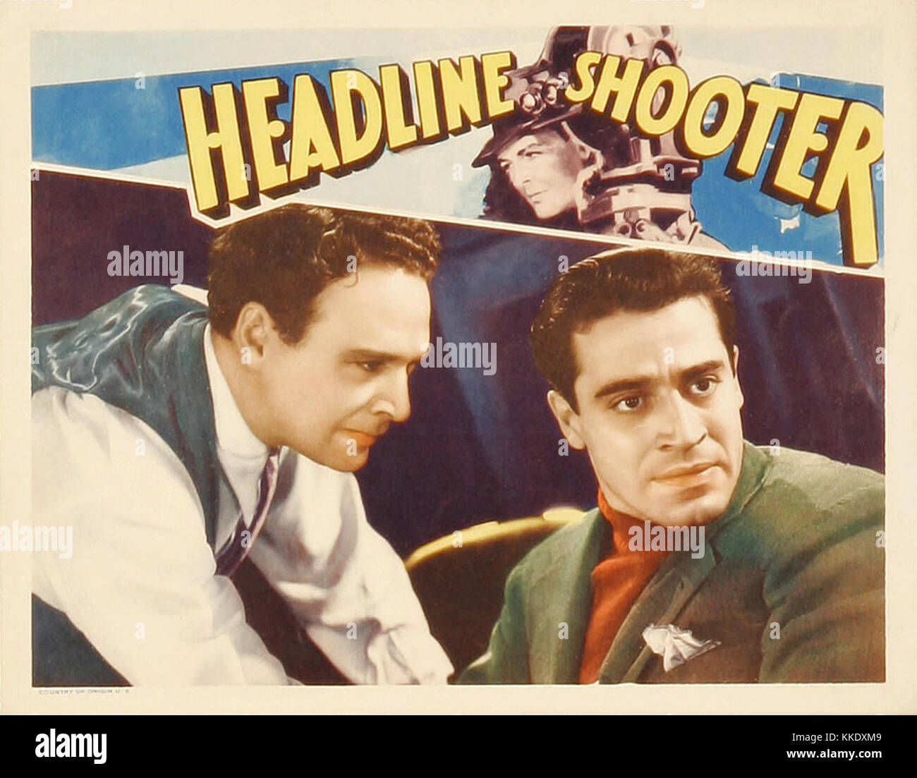 Poster-Schlagzeile Shooter 03. Stockfoto